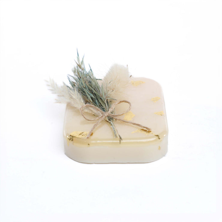 RECTANGLE SOAP WITH GOLD PAPER