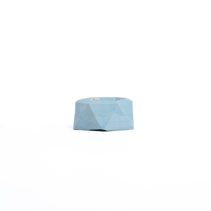 Concret small rectangles with solid candle 3cm*5cm (Blue)