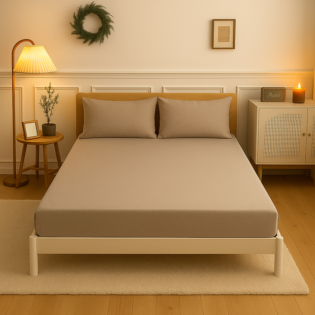 Fitted sheet cotton 100% Double size 3pcs / Single half 2pcs