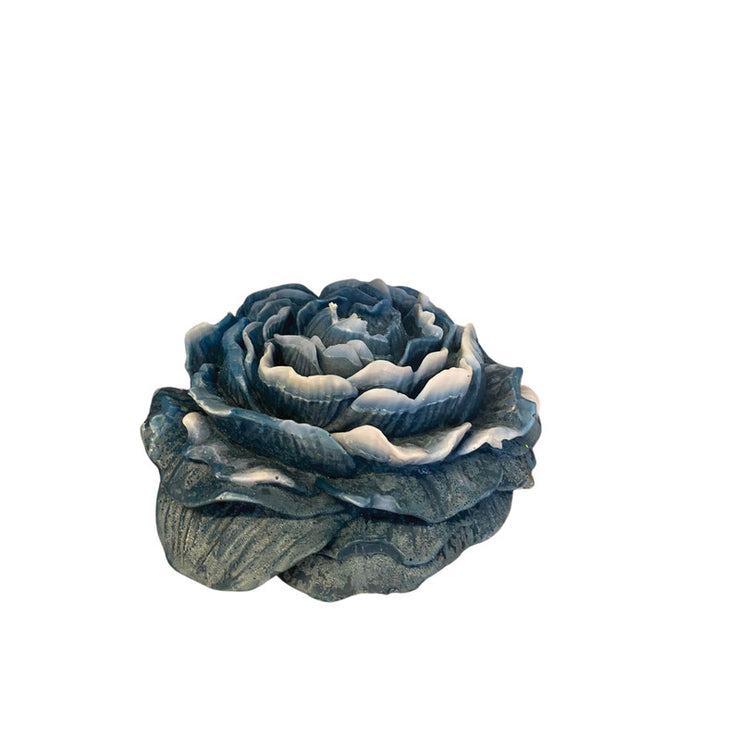 Candle big flower 14cm*14cm (dark blue)