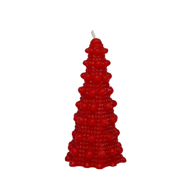 Candle christmas tree balls 10cm*4cm (Red)