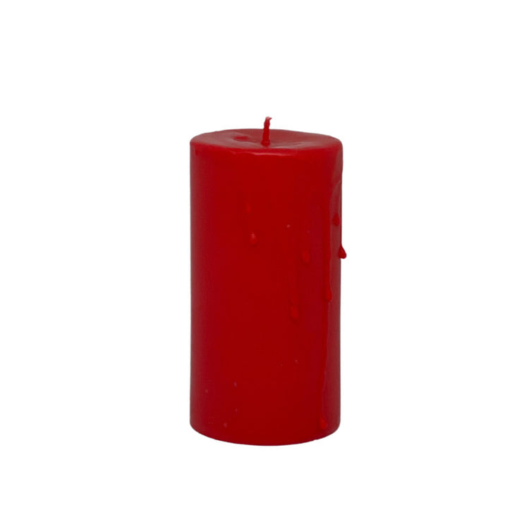 Candle rounded melt 14cm*4cm (Red)