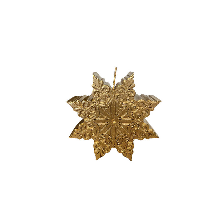 Candle Paraffin star 11cm*11cm (Gold)