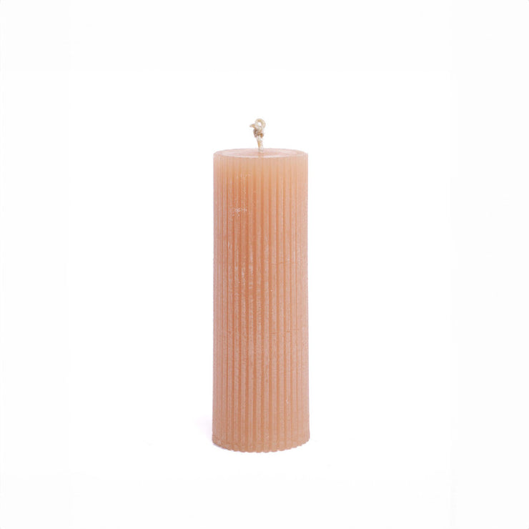 Candle rounded stripes 9cm*6cm (Somo)