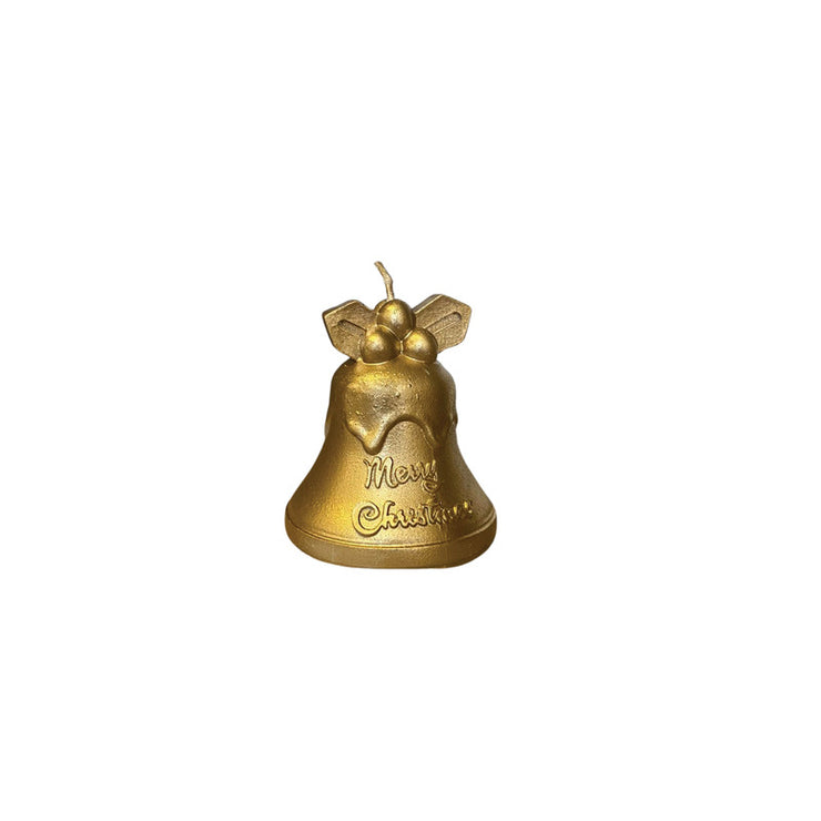 Candle paraffin christmas bell 7cm*7cm (Gold)