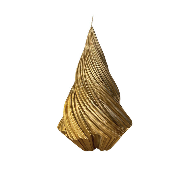 Candle paraffin christmas tree 18cm (Gold)