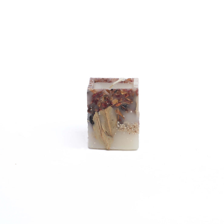 Candle squared dried flower 6cm*6cm