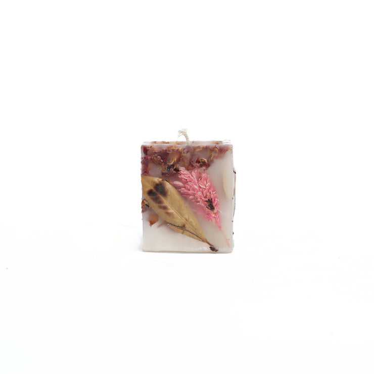 Candle squared dried flower 6cm*6cm