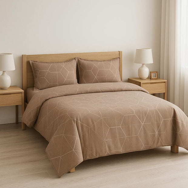 Pique set cotton 100% Double size 4pcs - lotus