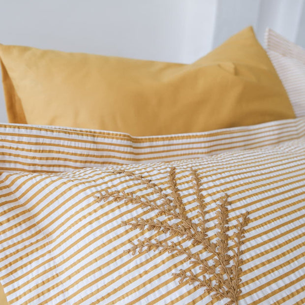 Cotton box - Pique bedspread embroidery set cotton 100% Double size 7pcs