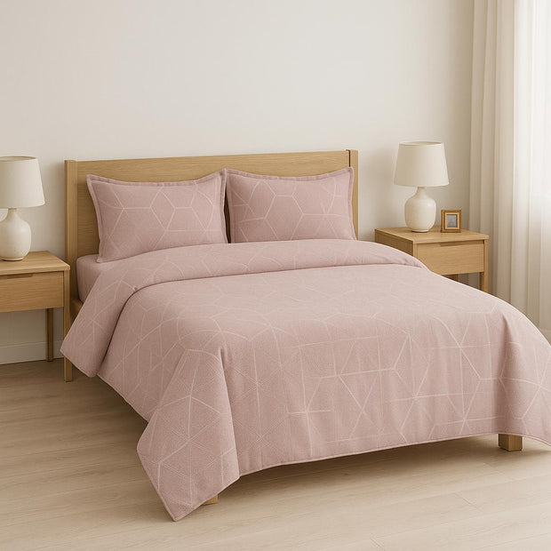 Pique set cotton 100% Double size 4pcs - lotus