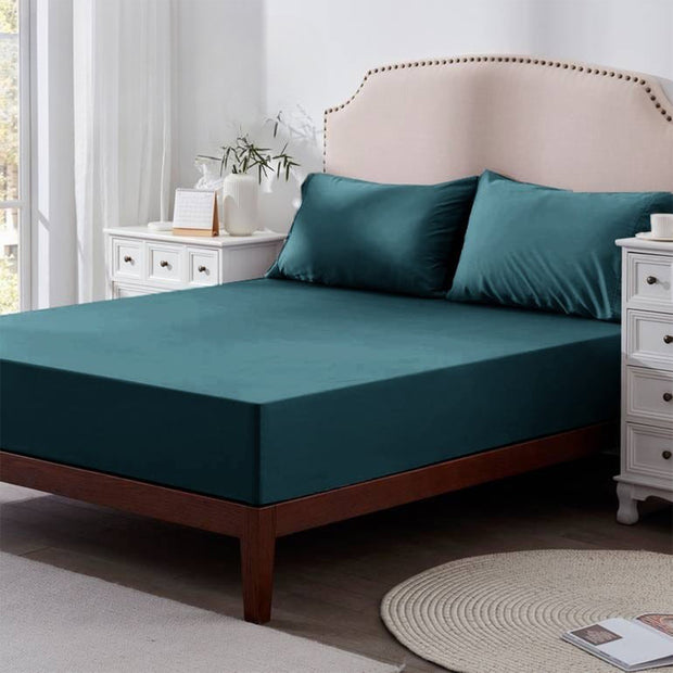 Fitted sheet microfiber single half size 4pcs