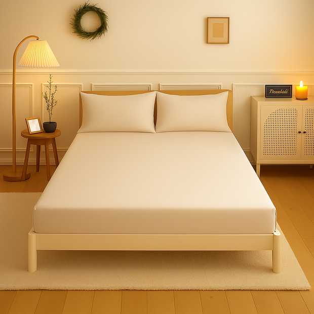Fitted sheet cotton 100% Double size 3pcs / Single half 2pcs