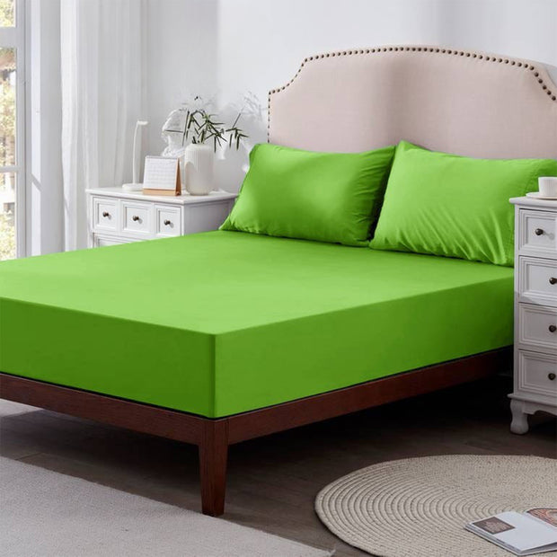 Fitted sheet microfiber single half size 4pcs