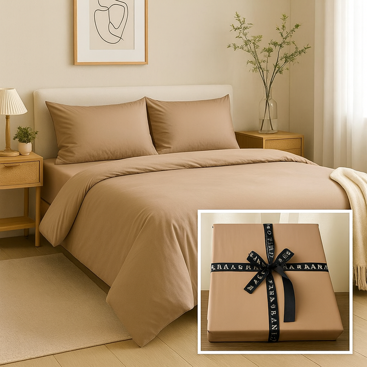 Premium BedSet cotton 100% Double size 4pcs / single half 3pcs