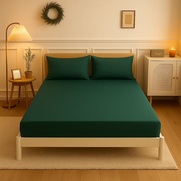 Fitted sheet cotton 100% Double size 3pcs / Single half 2pcs
