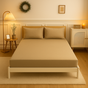 Fitted sheet cotton 100% Double size 3pcs / Single half 2pcs