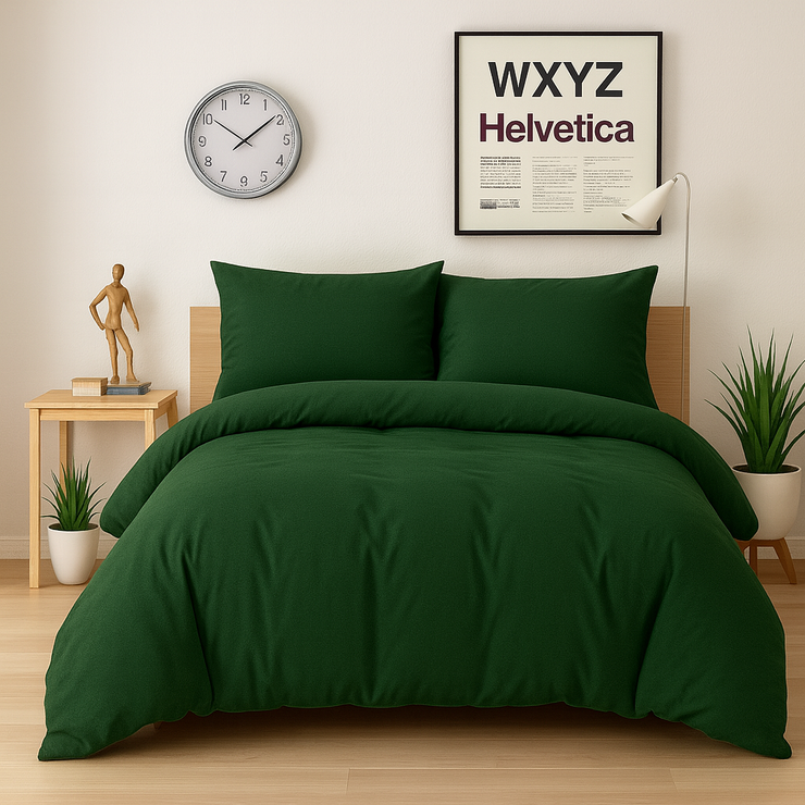 Bed Set cotton 100% Double size 4pcs / Single half 3pcs