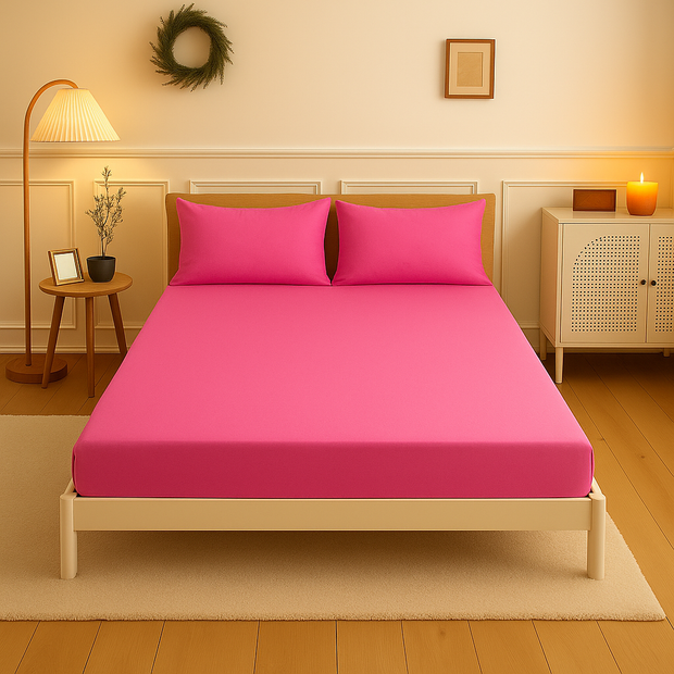 Fitted sheet cotton 100% Double size 3pcs / Single half 2pcs