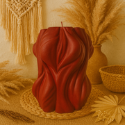 Paraffin round wavy Candle