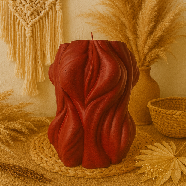 Paraffin round wavy Candle