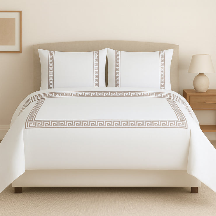 Bed Set cotton 100% embroidered collection king size 4pcs 210 threads