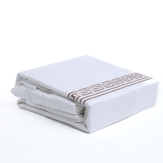 Bed Set cotton 100% embroidered collection king size 4pcs 210 threads