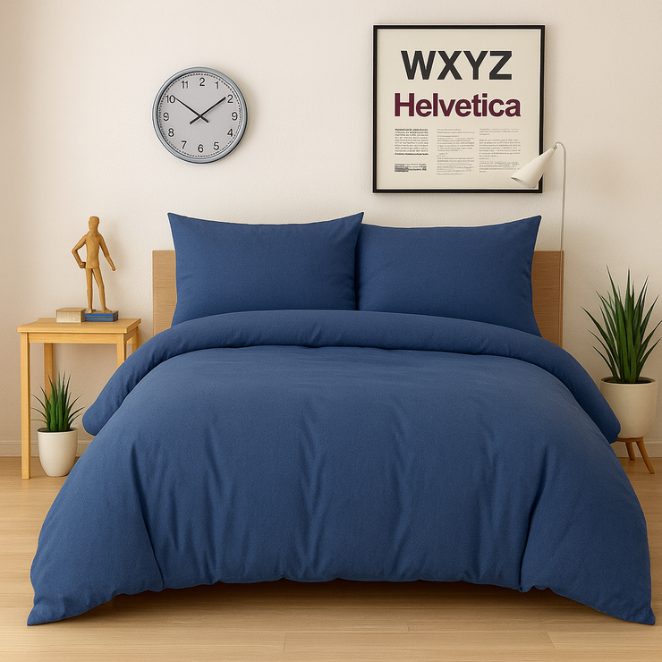 Bed Set cotton 100% Double size 4pcs / Single half 3pcs