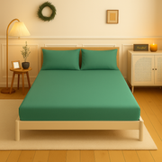 Fitted sheet cotton 100% Double size 3pcs / Single half 2pcs