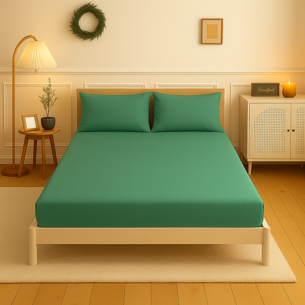 Fitted sheet cotton 100% Double size 3pcs / Single half 2pcs