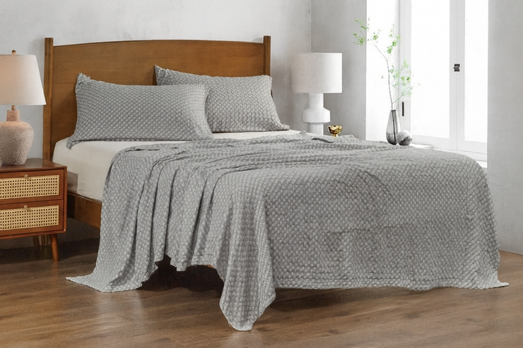 Bedspread Stonewash 50% cotton | 50% bamboo Double 3pcs