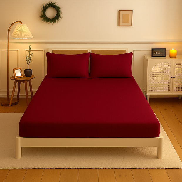 Fitted sheet cotton 100% Double size 3pcs / Single half 2pcs