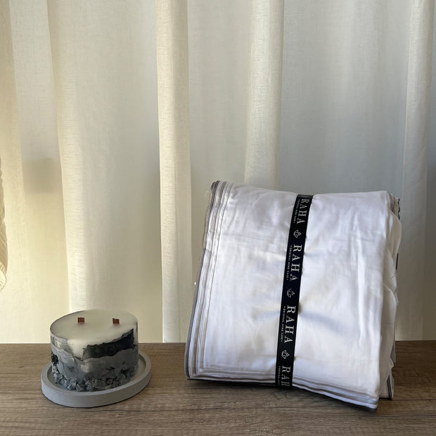 Bed Set cotton 100% embroidered collection king size 4pcs 210 threads