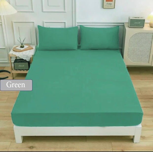 Fitted sheet cotton 100% double size 3pcs / single half 2pcs