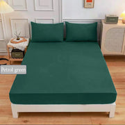 Fitted sheet cotton 100% double size 3pcs / single half 2pcs