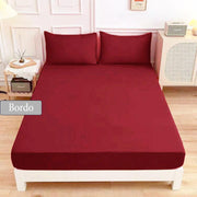 Fitted sheet cotton 100% double size 3pcs / single half 2pcs