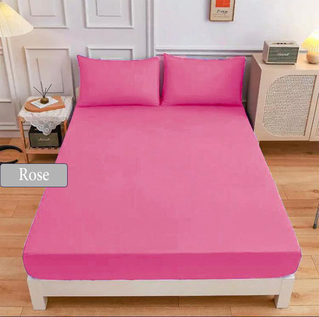 Fitted sheet cotton 100% double size 3pcs / single half 2pcs
