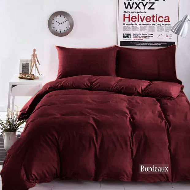 Bed Set cotton 100% Double size 4pcs / Single half 3pcs