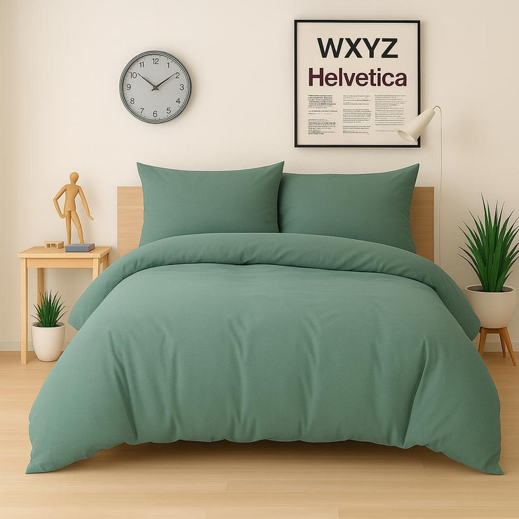 Bed Set cotton 100% Double size 4pcs / Single half 3pcs