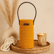 Bottle Holder with 2 coasters - Chrochet (hand made)