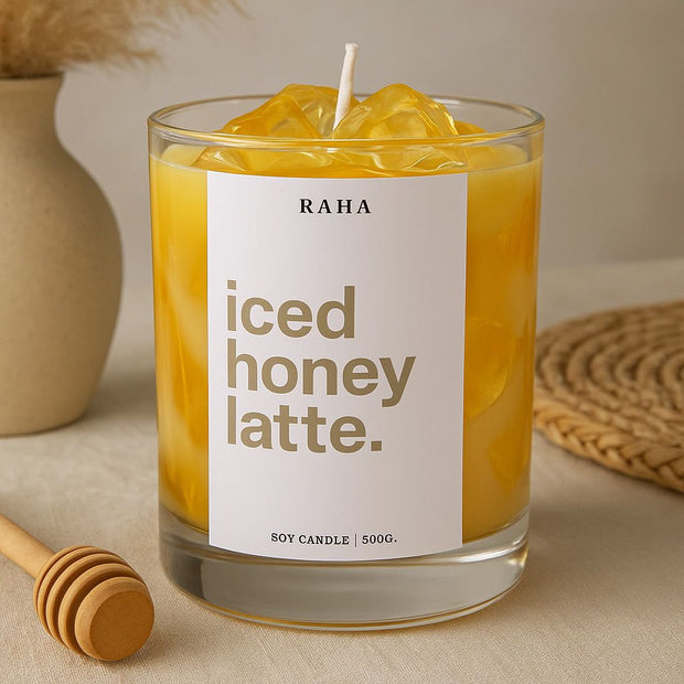 RAHA – Iced Honey Latte Soy Candle (500g)