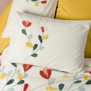 Cotton box - Embroidered Bed set cotton 100% Double size 6pcs