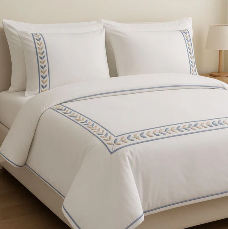 Bed Set cotton 100% embroidered collection king size 4pcs 210 threads