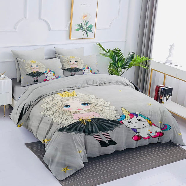 Comfort characters cotton 100% single size 4pcs