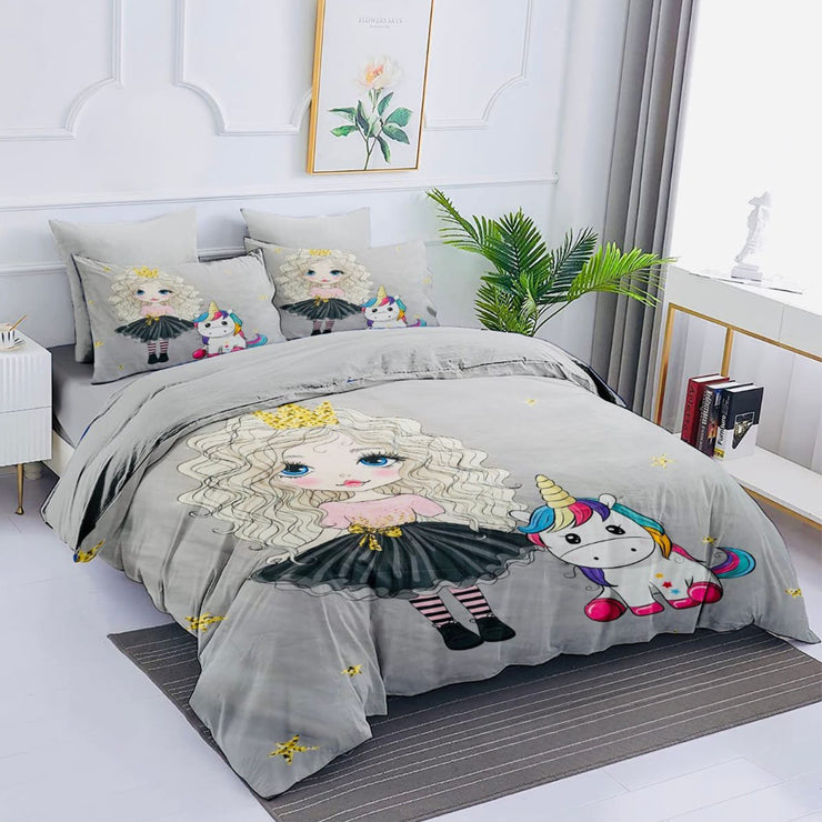 Comfort characters cotton 100% single size 4pcs
