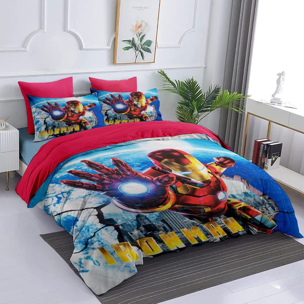 Comfort characters cotton 100% single size 4pcs