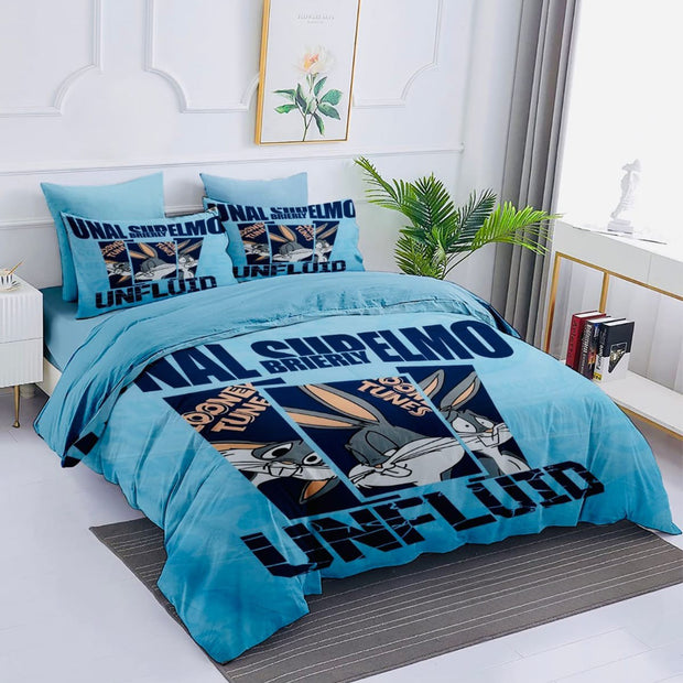 Comfort characters cotton 100% single size 4pcs