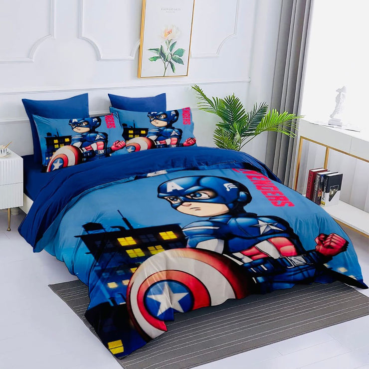 Comfort characters cotton 100% single size 4pcs