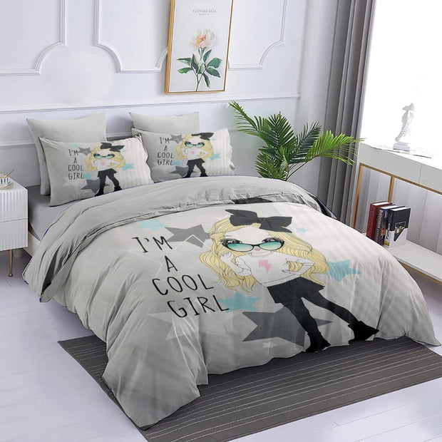 Comfort characters cotton 100% single size 4pcs