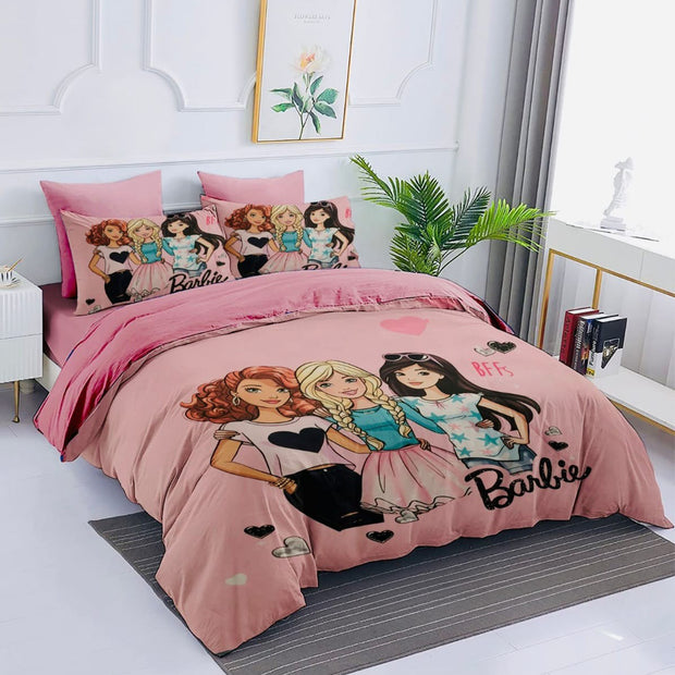 Comfort characters cotton 100% single size 4pcs